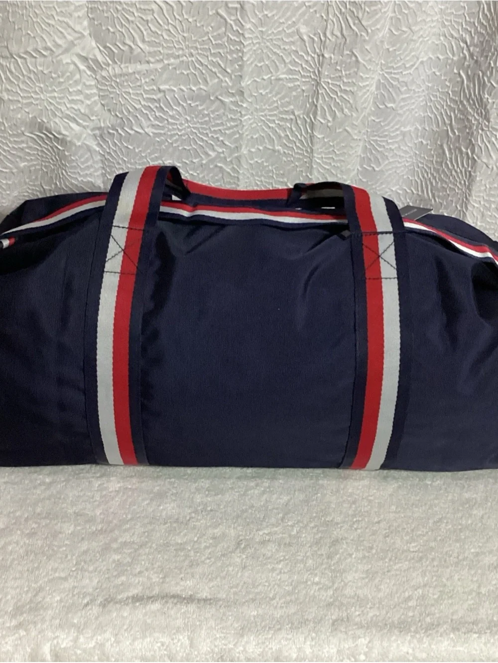 Tommy Hilfiger Navy Blue Nylon Unisex Duffle Bag NEW Travel Weekender